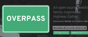 overpass-font